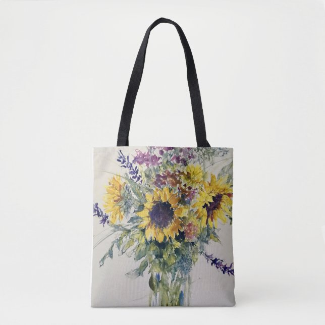 Tote Bag Bouquet de tournesol (Devant)