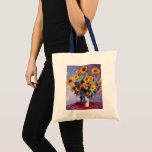 Tote Bag Bouquet de tournesols de Claude Monet, Art Vintage<br><div class="desc">Bouquet of Sunflowers (1881) de Claude Monet est un vintage impressionniste peinture à la morue florale d'art. Fleurs jaunes fleuries du jardin. Un bouquet de tournesol de saison estivale dans un vase. À propos de l'artiste : Claude Monet (1840-1926) a été un fondateur du mouvement de peinture impressionniste française, dont...</div>