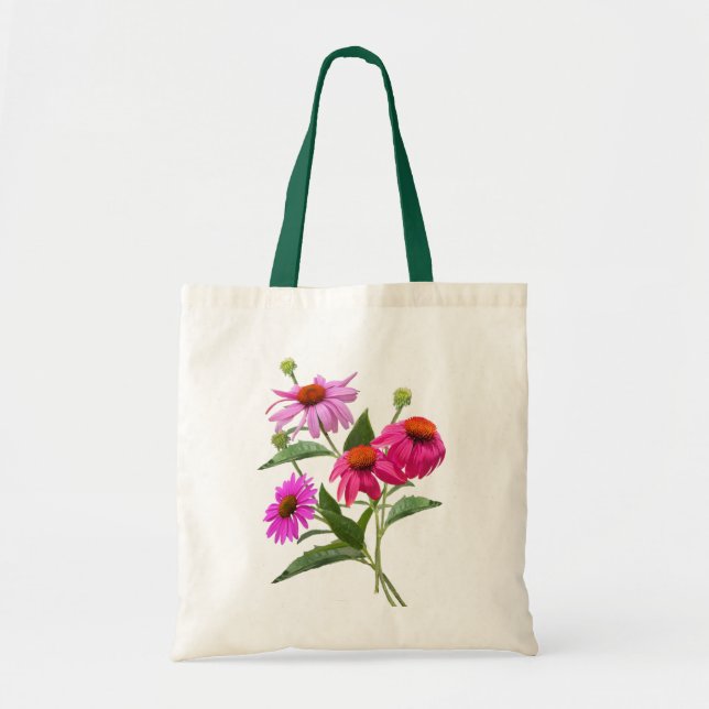 Tote Bag Bouquet Echinacea (Devant)