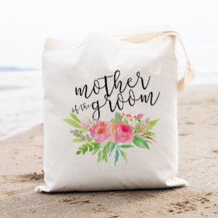Tote Bag Bouquet floral aquarelle Mère de la chambre