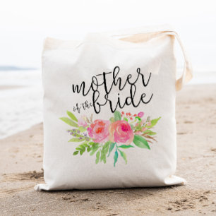 Tote Bag Bouquet floral aquarelle mère de la mariée