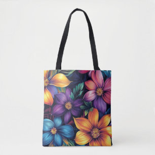 Tote Bag Bouquet floral coloré