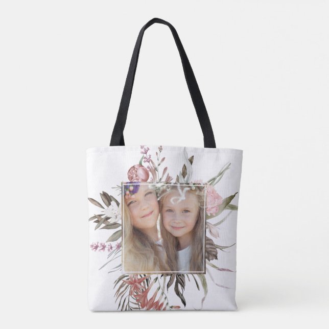 Tote Bag Bouquet floral Whimsical Photo (Dos)