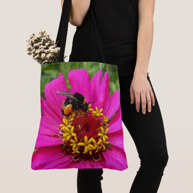 Tote Bag bourdon au travail (De près)