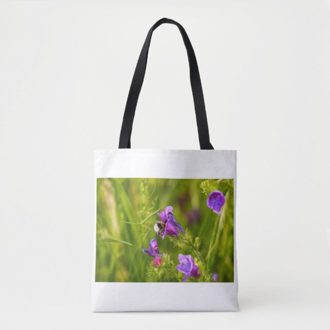 Tote Bag Bourdon en fleurs  (Devant)