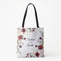 Bourgogne Bliss Mère de la mariée Monogrammé