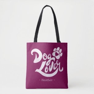 Tote Bag Bourgogne Personnalisé pour Amoureux de Chiens Let