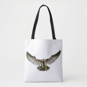 Tote Bag bourse de toile faucon en volant