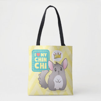 Tote Bag Bourse Réversible I Love my Chinchi