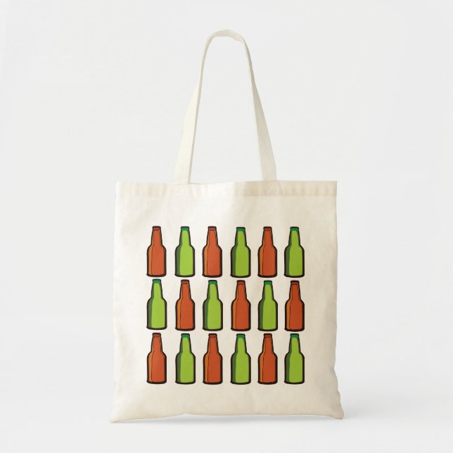 Tote Bag Bouteille de bière Boire à la fête (Devant)