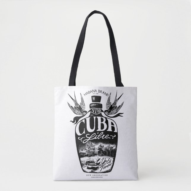 Tote Bag Bouteille de rhum (Devant)