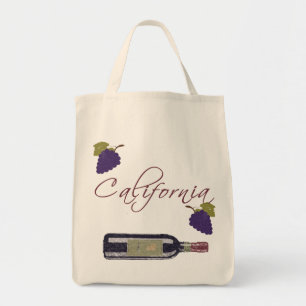 Tote Bag Bouteille de vin vintage de Californie