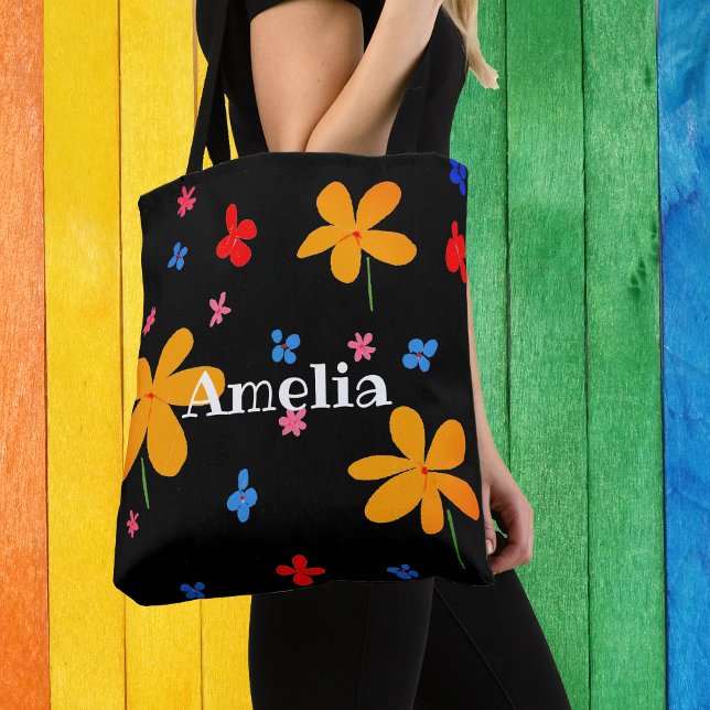 Tote Bag Bouteille jaune géant personnalisée (Step our in style with this happy go lucky buttercup bag)