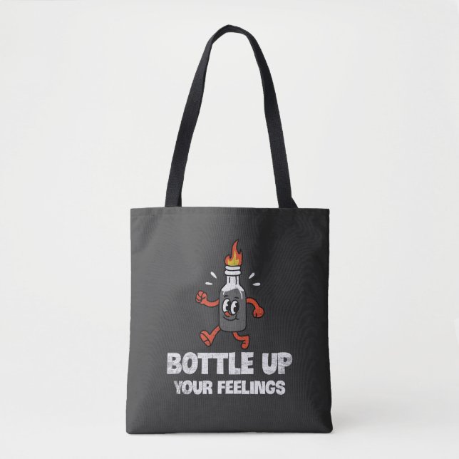 Tote Bag Bouteille Vos Sentiments (Devant)