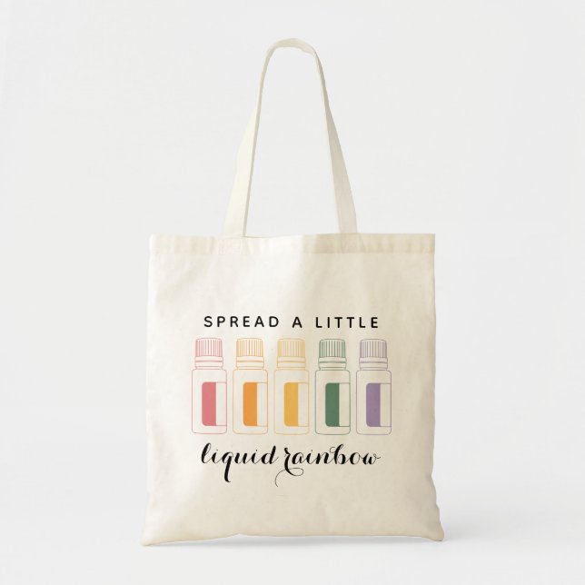 Tote Bag Bouteilles liquides d'huile essentielle (Devant)