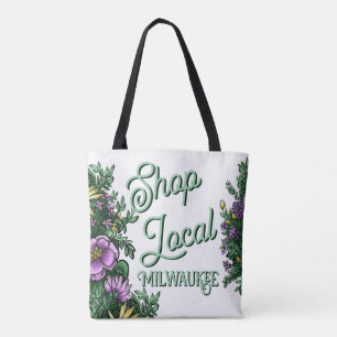 Tote Bag Boutique florale locale, ville