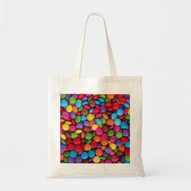 Tote Bag Bouton de bonbon coloré (Devant)