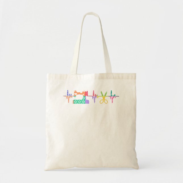 Tote Bag Bouton De Coeur À Coudre Pour L'Amant À Coudre MM (Devant)