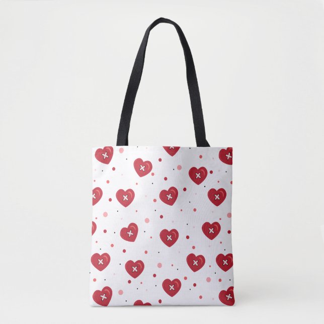 Tote Bag Boutons d'amour (Devant)
