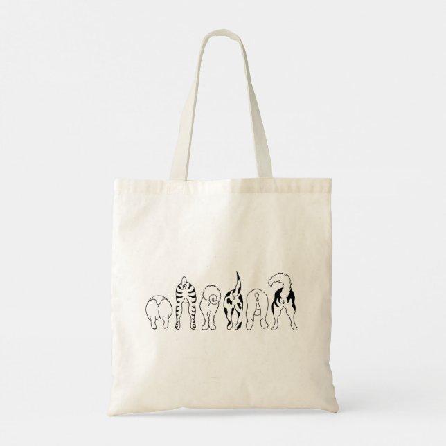 Tote Bag Boutons de chien (Dos)