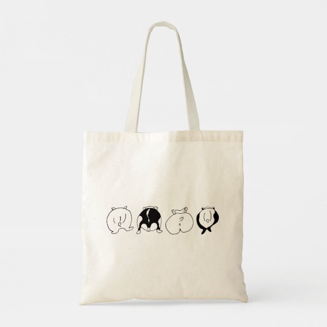 Tote Bag Boutons Hamster (Dos)