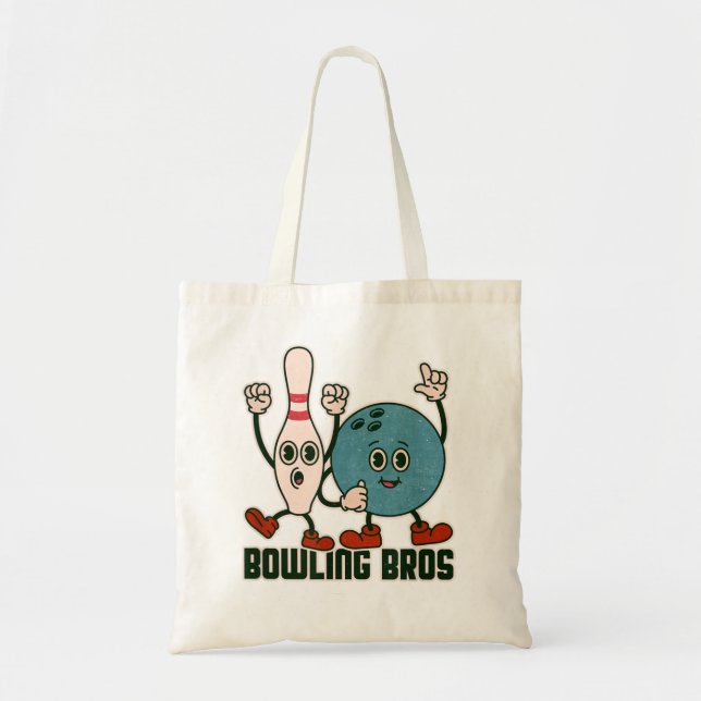 Tote Bag Bowling Bros Team League Alley Ball Bowler - Bowli (Devant)