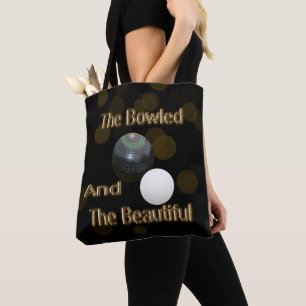 Tote Bag Bowls Gold Lawn Bowl Beau Design,