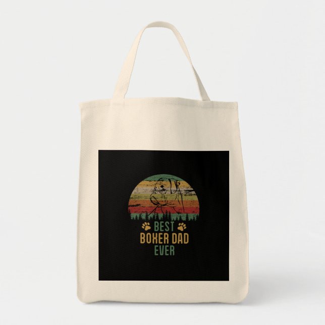 Tote Bag Boxer papa (Devant)