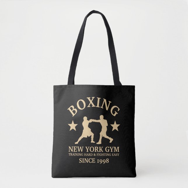 Tote Bag Boxing Gym, Pro Fighters (Devant)