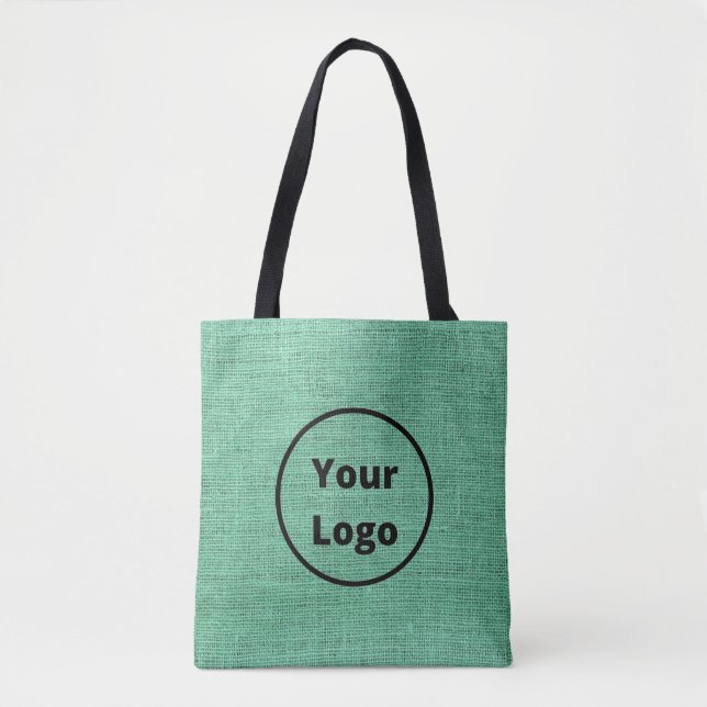 Tote Bag Bracelet vert logo personnalisé (Devant)