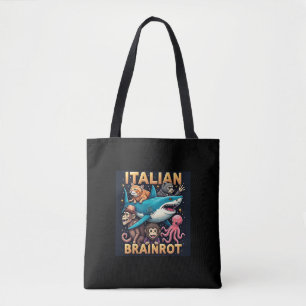 Tote Bag Brainrot Italien - Absurd Animal Collage