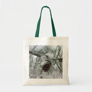 Tote Bag Branche des pins neigeux Photographie de la nature