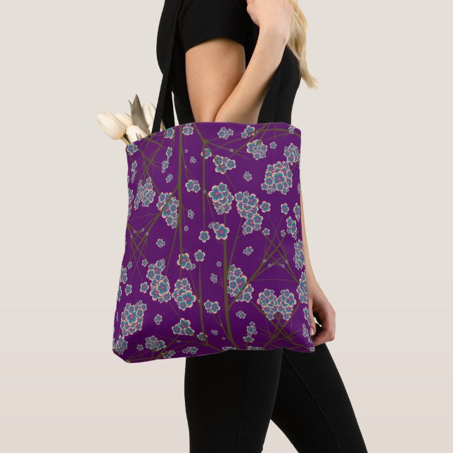 Tote Bag Branches spécifiques Amethyst Shoulder Fourre-tout (De près)