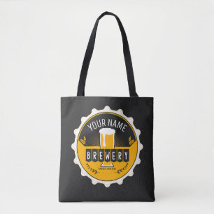 Tote Bag Brasserie personnalisée Bouteille Casquette Bar