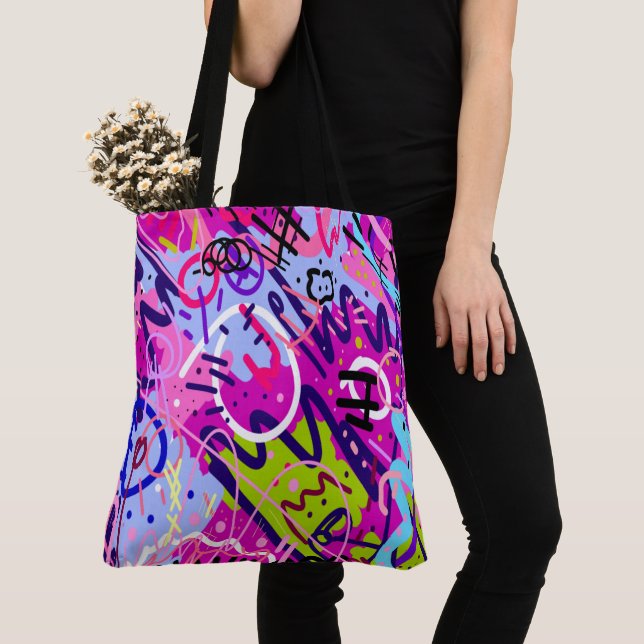 Tote Bag Break Out Star : Art Abstrait (De près)