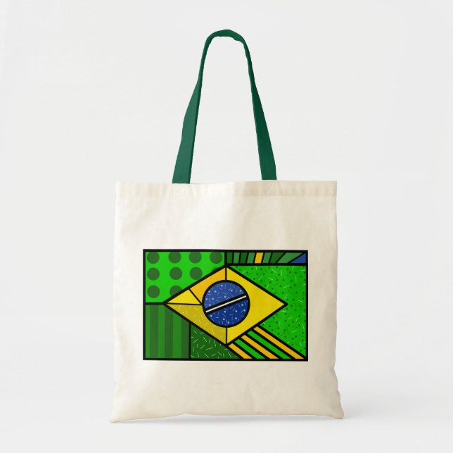 Tote Bag Brésil Brazil brazilian flag (Devant)