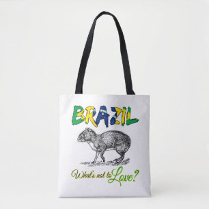 Tote Bag Brésil - Ce qui ne va pas aimer Brasil Citation