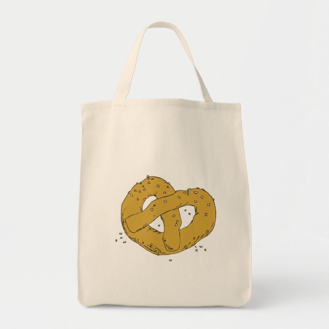 Tote Bag bretzel chaud salé (Devant)