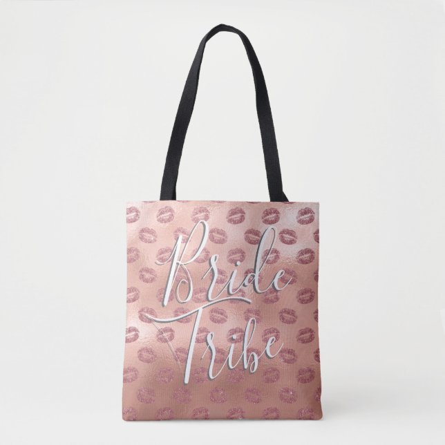 Tote Bag Bribe Tribe Rose Baisers Bachelorette (Devant)