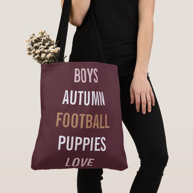Tote Bag BRIDE & Bridesmaiers Automne Breeze Tailgate Party (De près)