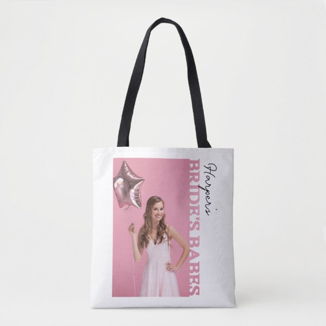 Tote Bag Bride’s Babes Photo | Personalised Hen Party (Devant)