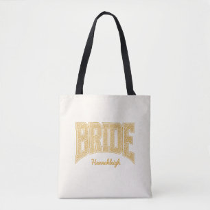 Tote Bag BRIDE Varsity Sunset Ditzy Floral Travel
