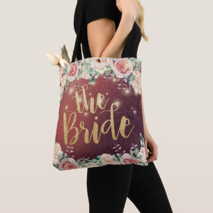 Tote Bag Brides mariages Bourgogne Chic Floral Lumières