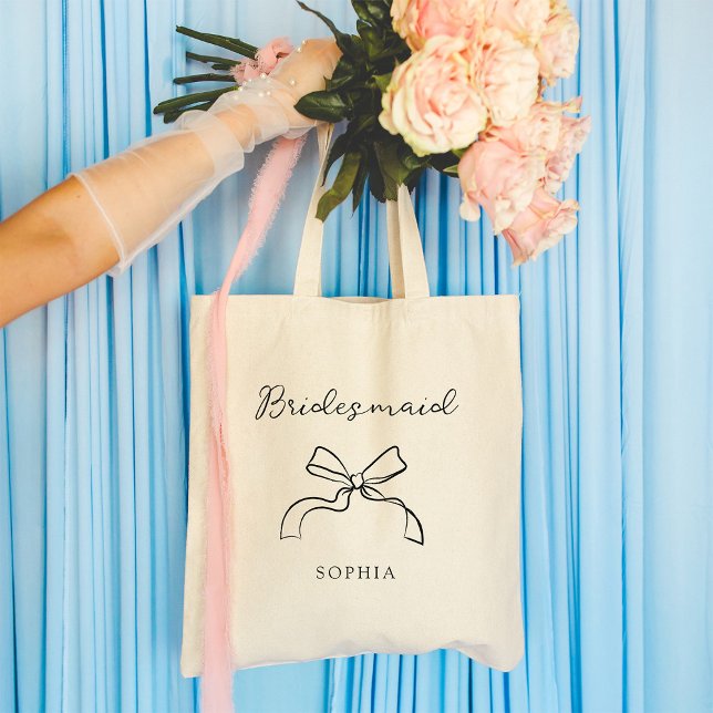 Tote Bag Bridesmaid | Choisissez n'importe quelle couleur C (Créateur téléchargé)
