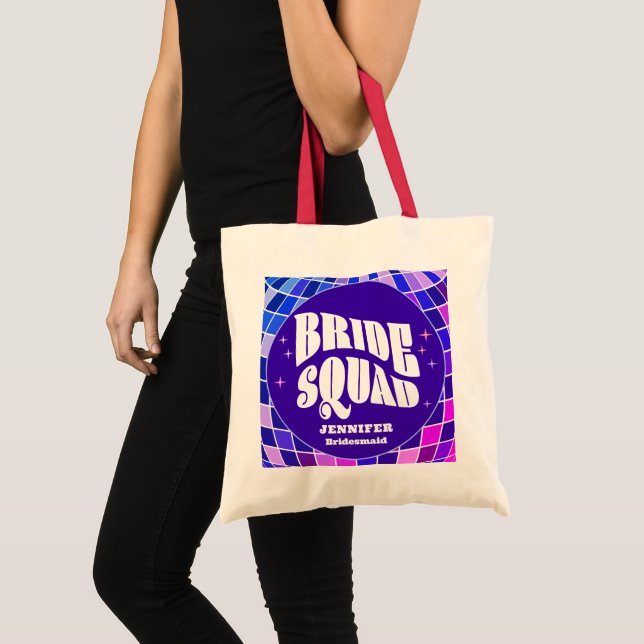 Tote Bag Bridesmaid de l'équipe de mariée de bachelorette S (Devant (produit))