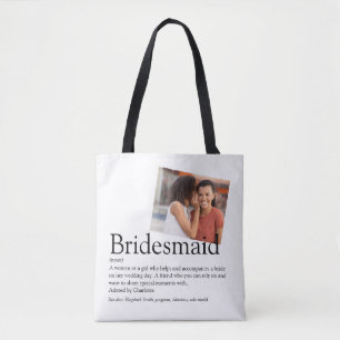 Tote Bag Bridesmaid Définition Photo Wedding Favor