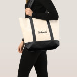 Tote Bag Bridesmaid Fourre-tout<br><div class="desc">Sac fourre-tout indiqué en naturel/noir avec texte; Bridesmaid. Customisez cet objet et ajoutez un nom ou achetez tel quel.</div>