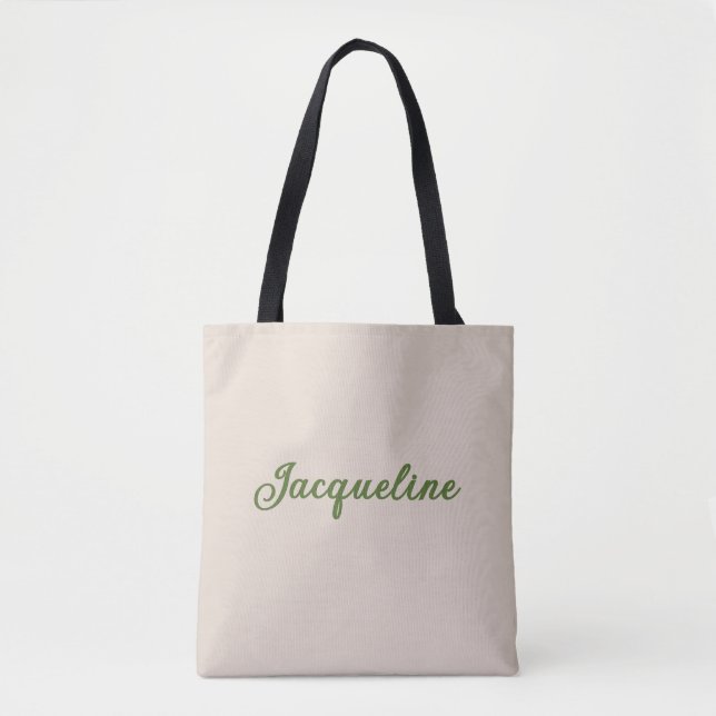 Tote Bag Bridesmaid Retro Green + Beige Diamond Checker (Devant)