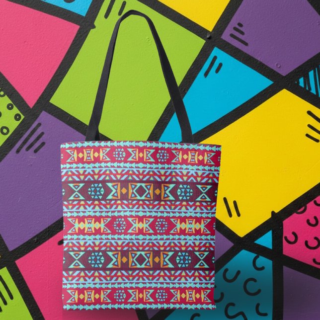 Tote Bag Bright Island Tribal (Créateur téléchargé)