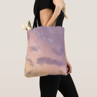 Tote Bag Bright Morning Pastel Sunrise Sky avec nuages